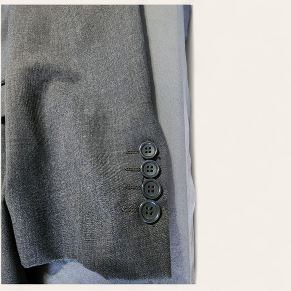 Mantoni gray Super 140’s wool blazer 54R (44R US) 2-button men’s suit jacket - Picture 2 of 10